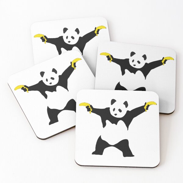 Item preview, Banksy Panda With Banana Guns designed and sold by tomrothster.