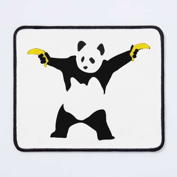 Item preview, Banksy Panda With Banana Guns designed and sold by tomrothster.