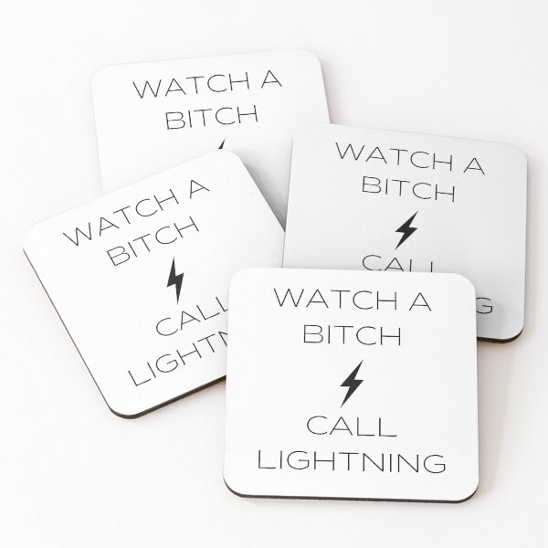 Item preview, Watch a Bitch Call Lightning - NADDPOD Moonshine Quote designed and sold by tinks-ts.