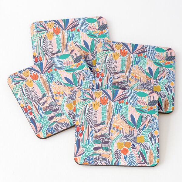 Item preview, Bright Leaf and Floral Pattern designed and sold by WildLande.