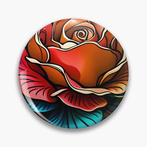 Item preview, Large stylized rose designed and sold by hadleysheart.