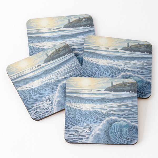 Item preview, Sunset Surfing at Fistral  designed and sold by EpicFoxArt.