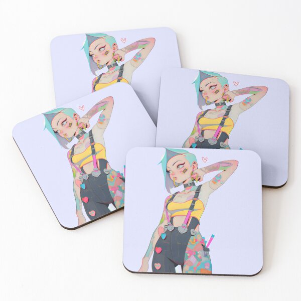 Item preview, Vibrant Neon Dark Kawaii Goth Girl Summer Punk designed and sold by BoudiccaLondon.