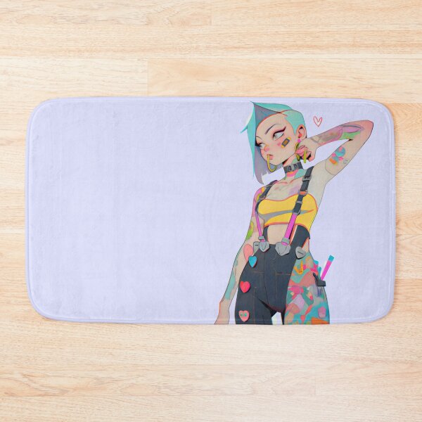 Item preview, Vibrant Neon Dark Kawaii Goth Girl Summer Punk designed and sold by BoudiccaLondon.
