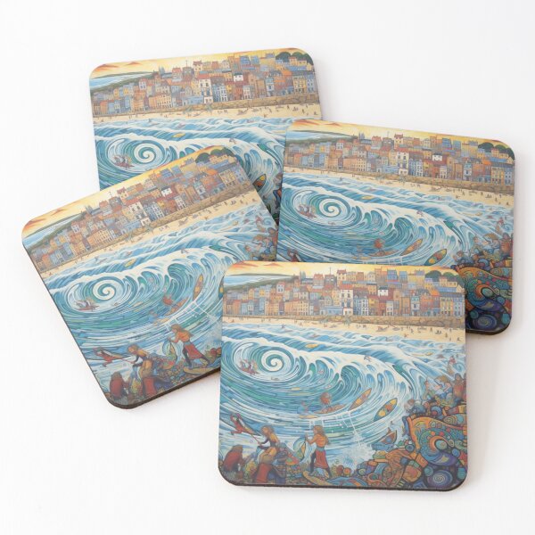 Item preview, Surfs Up at Fistral Beach designed and sold by EpicFoxArt.