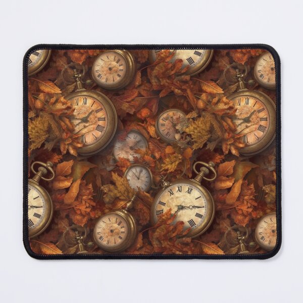 Item preview, Copy of  "Reflections on Autumn, var. 3: Steampunk-inspired Timepiece Among Fall Leaves " designed and sold by stateofhuman.