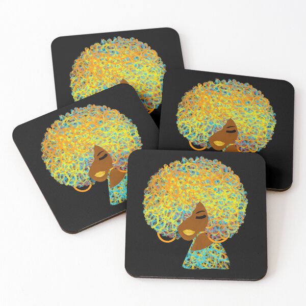 Item preview, Circle Me | African American 70s Retro Black Woman designed and sold by blackartmatters.
