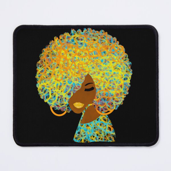 Item preview, Circle Me | African American 70s Retro Black Woman designed and sold by blackartmatters.