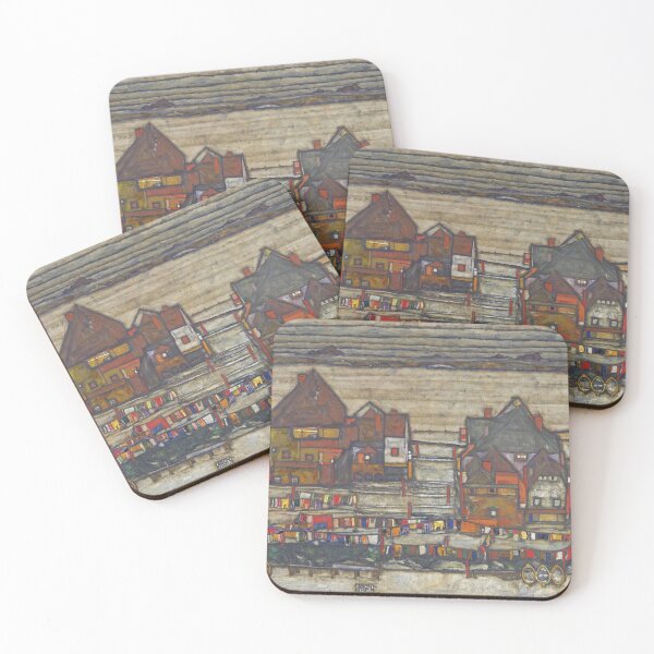 Item preview, Egon Schiele  - Houses with laundry (Suburb II) designed and sold by TheGuestCat.
