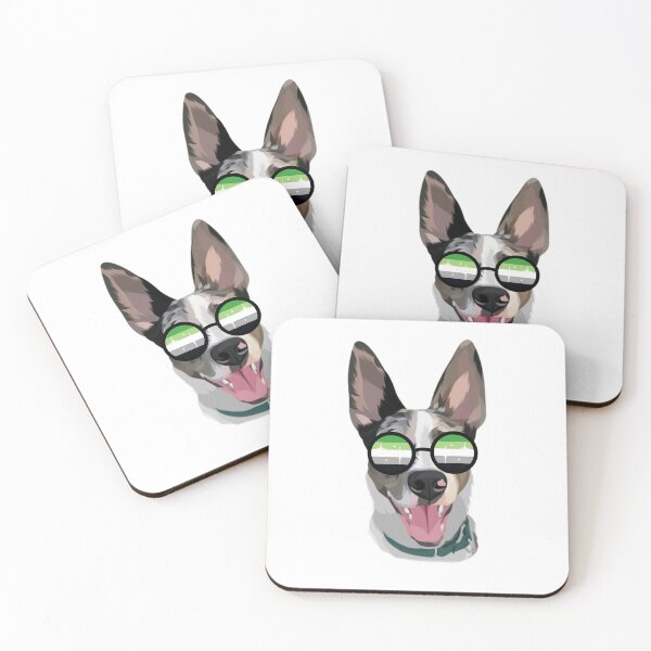 Item preview, Aromantic Sunglasses Dog designed and sold by CounselorsRUs.