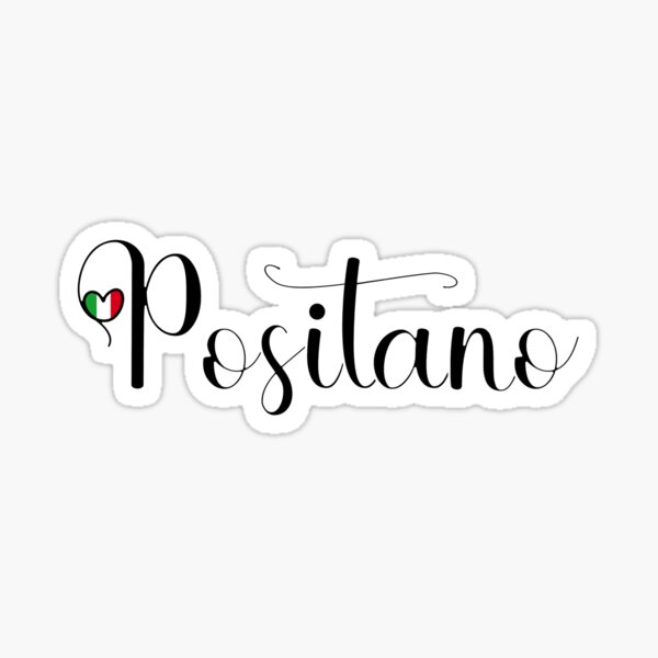 Item preview, Positano With Italian Heart - I Love Positano Italy designed and sold by molamode.