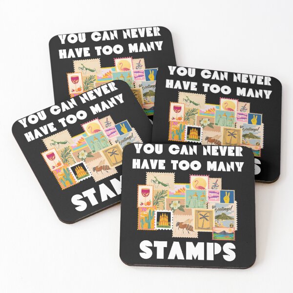 Item preview, You Can Never Have Too Many Stamps Funny Stamp Collector designed and sold by MagicSD Designs.