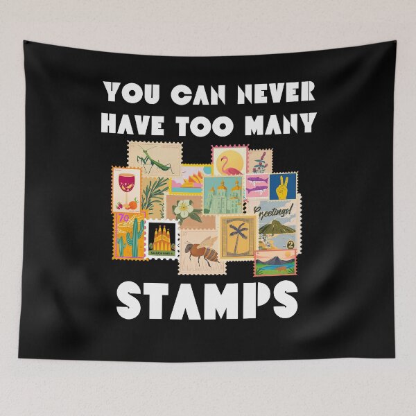 Item preview, You Can Never Have Too Many Stamps Funny Stamp Collector designed and sold by MagicSD Designs.