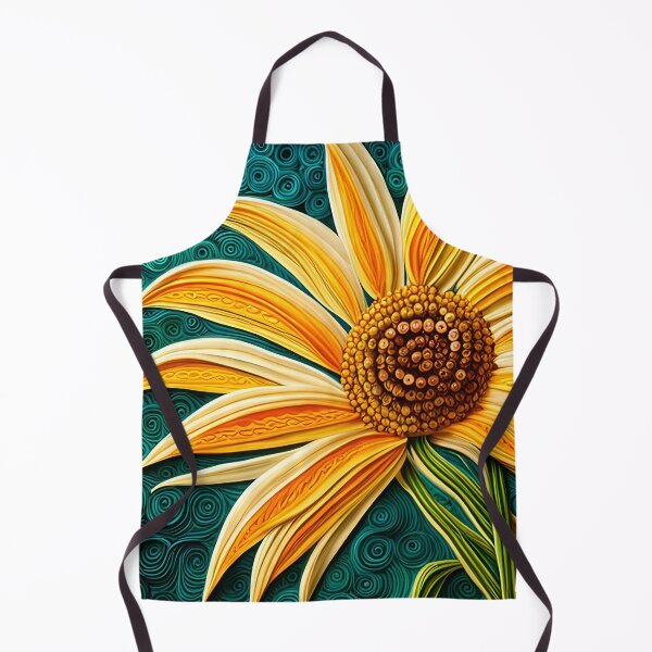 Item preview, Sunflower image with quilled paper effect designed and sold by hadleysheart.