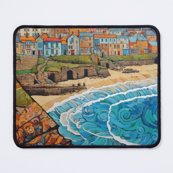 Item preview, Folk Art Newquay Beach and Town designed and sold by EpicFoxArt.