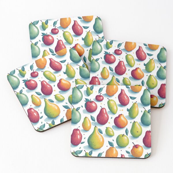 Item preview, apple and pear designed and sold by AQuirkyApple.