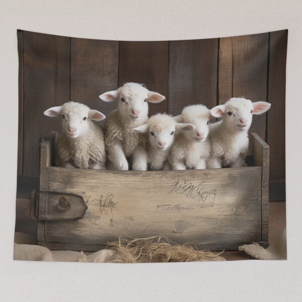 Item preview, Lamb Haven: Tales of Love and Wonder in a Wooden Box designed and sold by luvablelifeform.