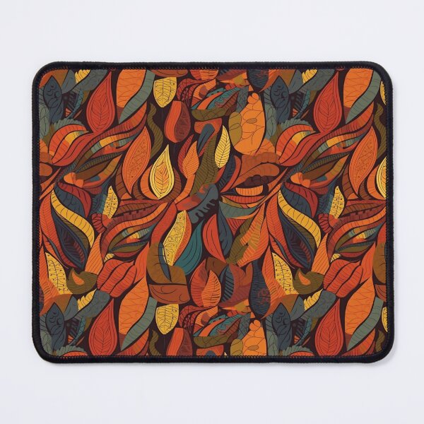 Item preview, Modern Art Meets Fall var. 2: Abstract, Playful, and Colorful Autumn Leaves Seamless Pattern designed and sold by stateofhuman.