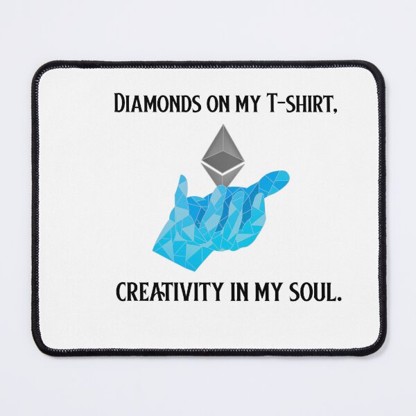 Item preview, Diamonds on my T-shirt, creativity in my soul. designed and sold by ukSubhanart.