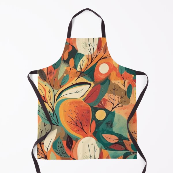 Item preview, Modern Art Meets Fall var. 3: Abstract, Playful, and Colorful Autumn Leaves Seamless Pattern designed and sold by stateofhuman.