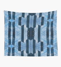 Blue Architecture Abstract Wall Tapestry