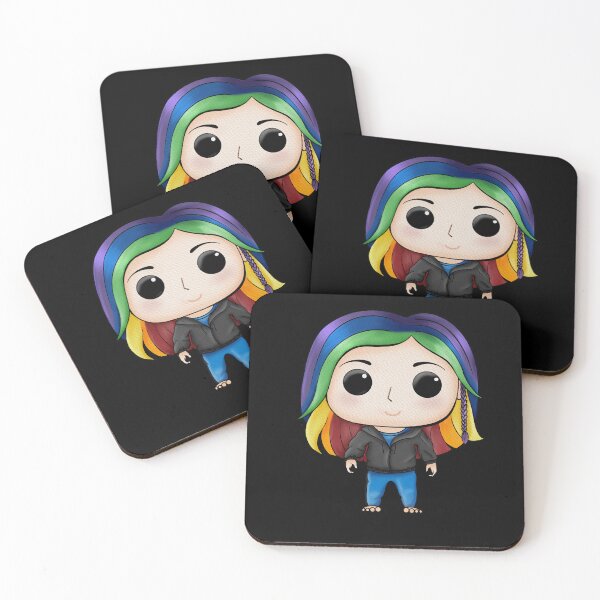 Item preview, Rainbow hair bobble head designed and sold by writersparks.
