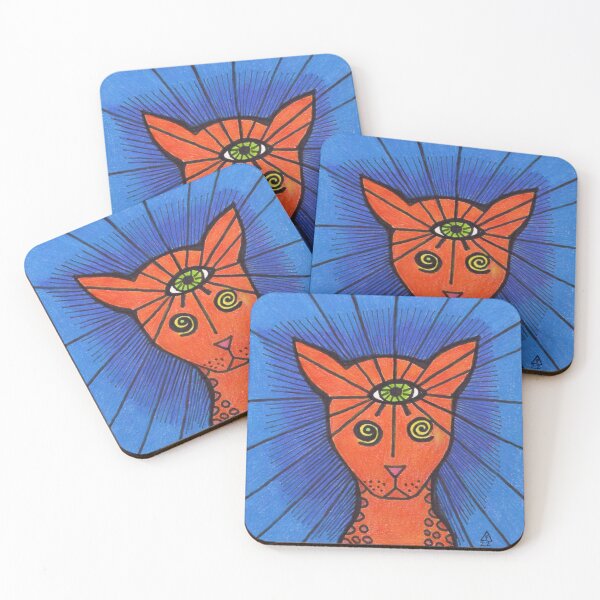 Item preview, Mystic cat with third eye designed and sold by LiszaB.