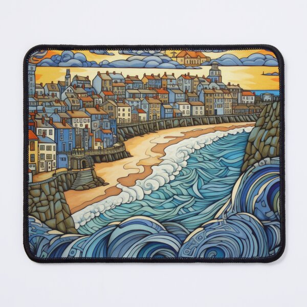 Item preview, Swirling Sunrise at Newquay designed and sold by EpicFoxArt.