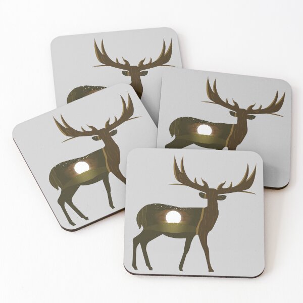 Item preview, Midnight Deer (Warm) designed and sold by Charcoalart.
