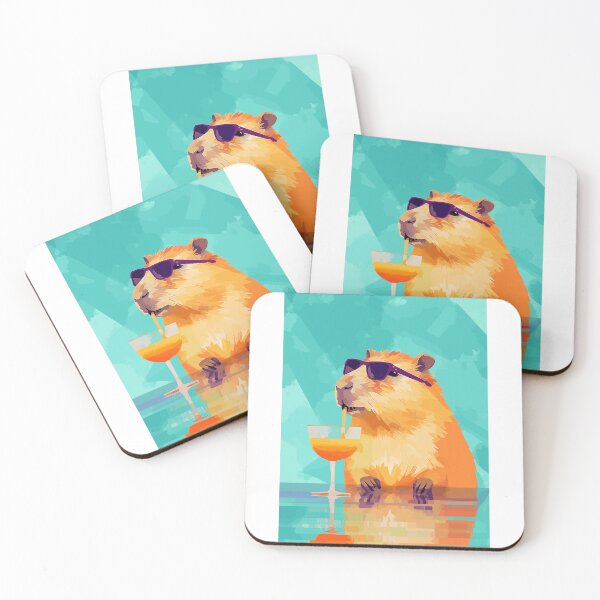 Item preview, Cool cocktail capybara designed and sold by Straya75.