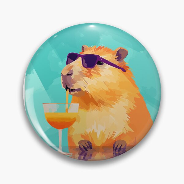 Item preview, Cool cocktail capybara designed and sold by Straya75.