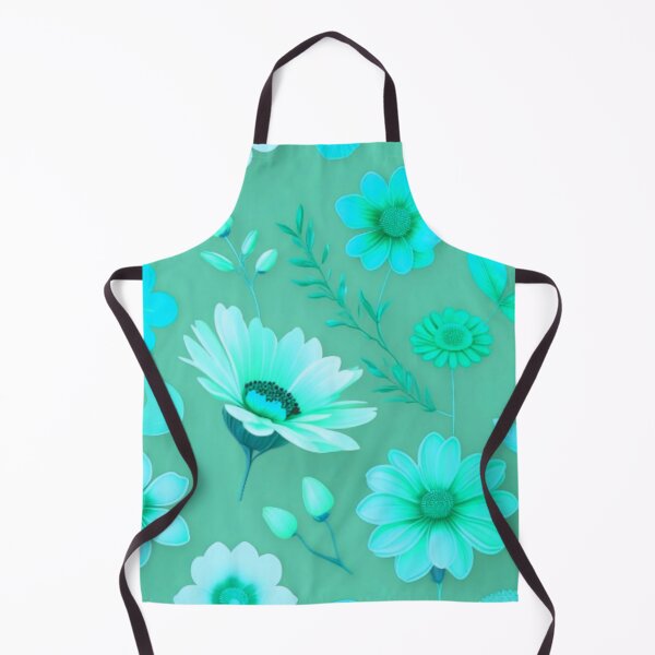 Item preview, Aqua Green Floral Art designed and sold by Rell1970.