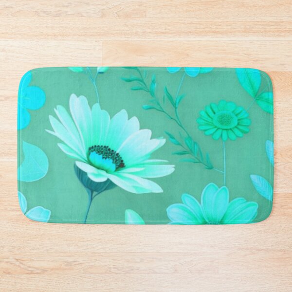 Item preview, Aqua Green Floral Art designed and sold by Rell1970.