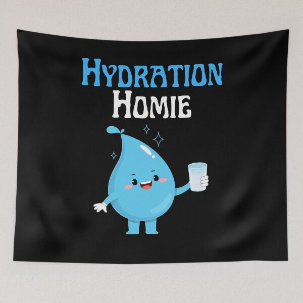 Item preview, Funny Water Hydration Homie Drinking Water Drop Hydrate designed and sold by MagicSD Designs.