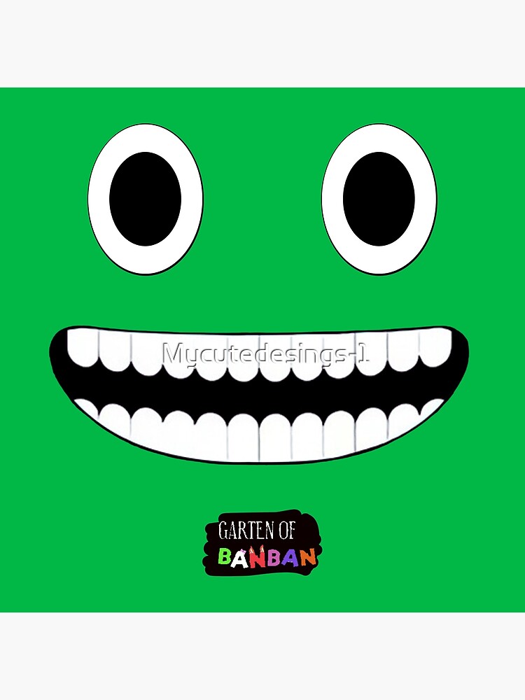 Nabnab. Nab Nab. Garten of Banban Logo and Characters. Horror games  2023.green. Halloween Canvas Print for Sale by Mycutedesings-1