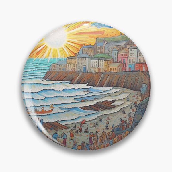 Item preview, Midsummer Sunset Over Newquay designed and sold by EpicFoxArt.