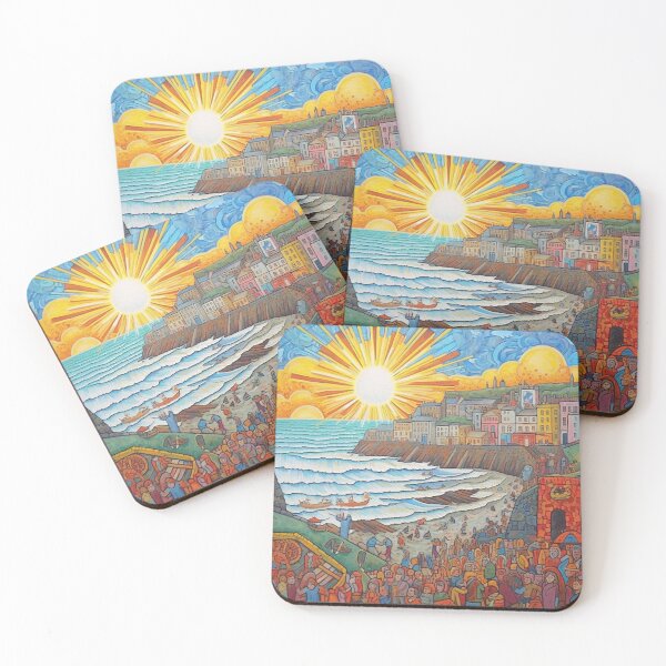 Item preview, Midsummer Sunset Over Newquay designed and sold by EpicFoxArt.