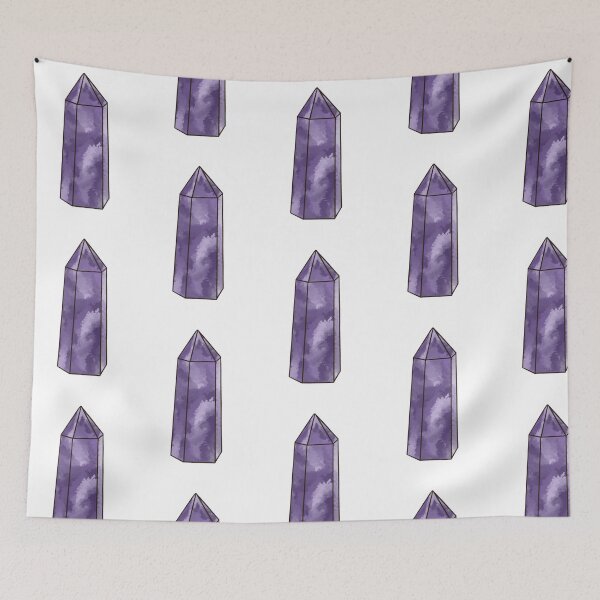 Item preview, Watercolour Amethyst Tower designed and sold by mintamoon.