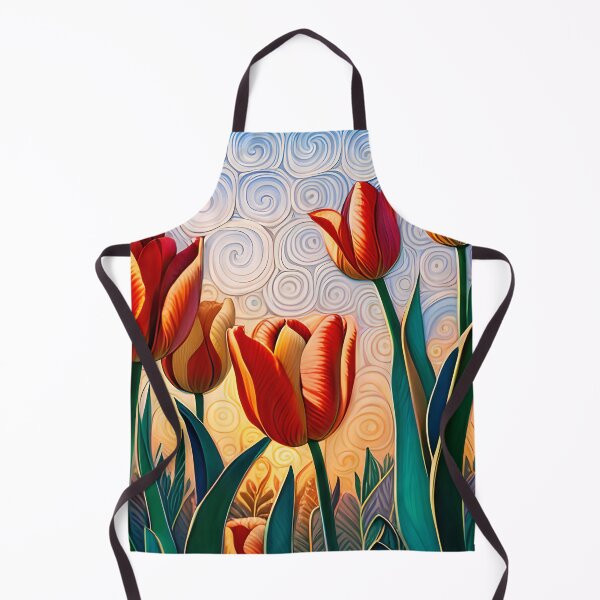 Artikelvorschau, Tulpenhintergrund mit Quilled-Papiereffekt entworfen und verkauft von hadleysheart.