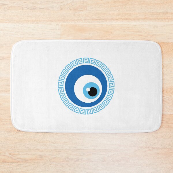 Item preview, Greek Eye amulet rounded by Greek ornament. designed and sold by paulo silveira.