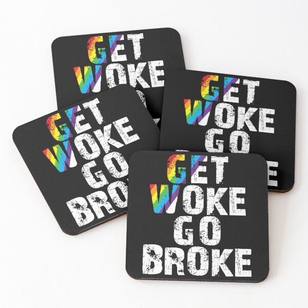 Item preview, Get WOKE go broke designed and sold by Lefteris Betsis.