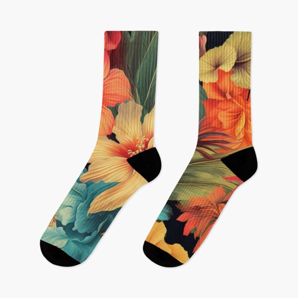 Item preview, Tropical Summer Flower Pattern designed and sold by EpicFoxArt.