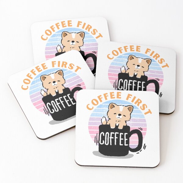 Item preview, Cat and coffee designed and sold by Azrou shop.