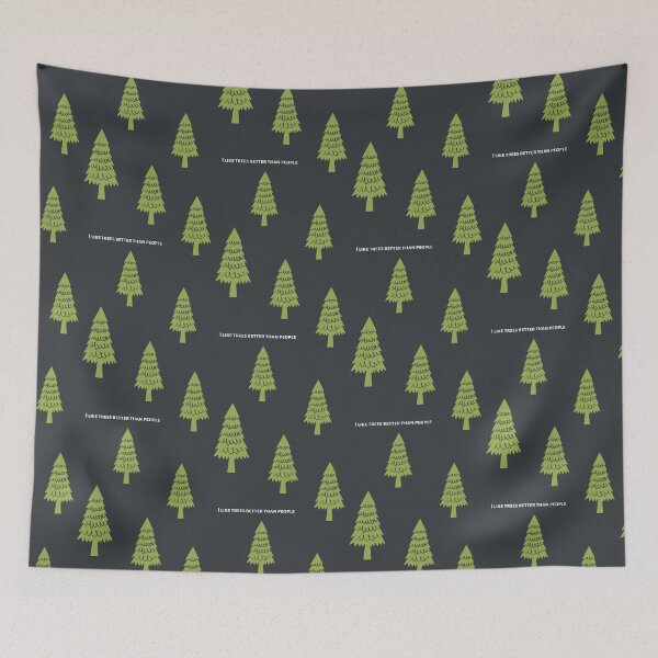 Item preview, I like trees better than people  designed and sold by Crushonnature.
