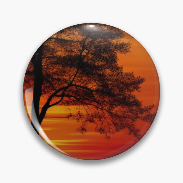 Item preview, Tree Silhuoette Sunset before Red and Purple Sky designed and sold by SunnyMcKenzie.
