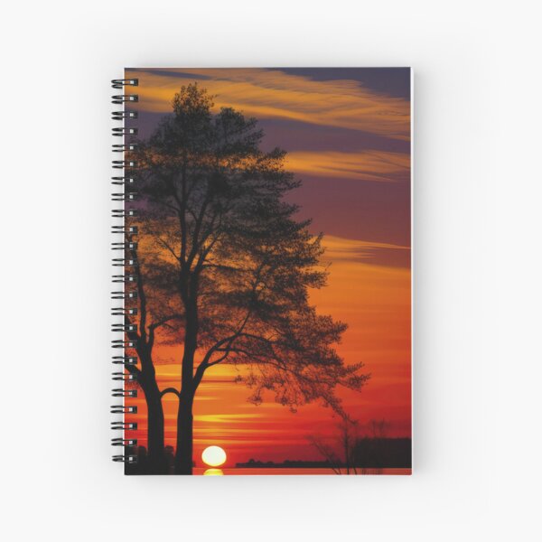 Item preview, Tree Silhuoette Sunset before Red and Purple Sky designed and sold by SunnyMcKenzie.