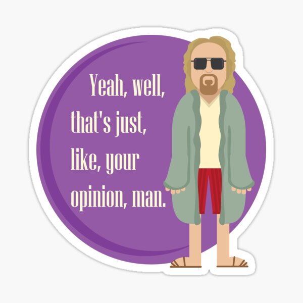 The Dude - The Big Lebowski Sticker