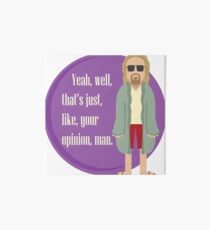 The Dude - The Big Lebowski Art Board