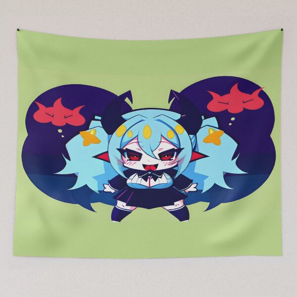 Item preview, Blue Chibi Devil designed and sold by WorldOfWindu.