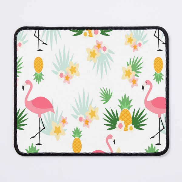 Item preview, Summer patterns with flamingos and pineapples designed and sold by CustomHive.